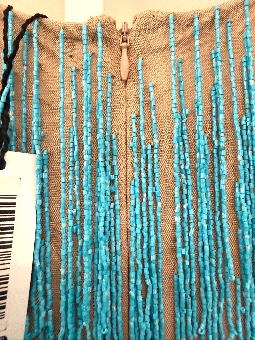 Nasty Gal Rainbow Fringe Tassel Mini Shift Dress Multicolor Size 8 NWT - Picture 14 of 16
